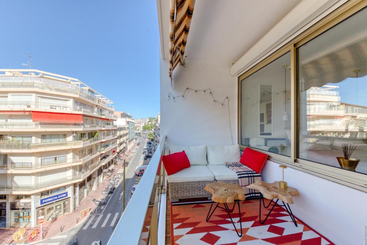 Luxury Maubourg - Vue Mer - Croisette 50M Plage - Clim - Terrasse Канни Екстер'єр фото