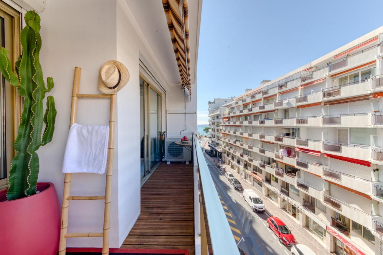 Luxury Maubourg - Vue Mer - Croisette 50M Plage - Clim - Terrasse Канни Екстер'єр фото