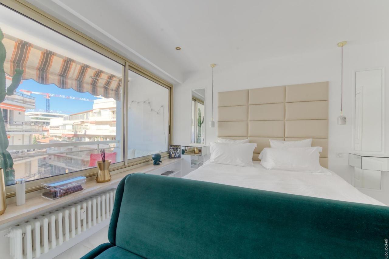 Luxury Maubourg - Vue Mer - Croisette 50M Plage - Clim - Terrasse Канни Екстер'єр фото